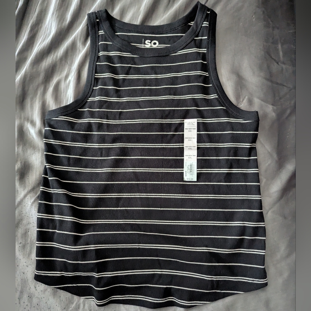 SO Striped Tank Tops